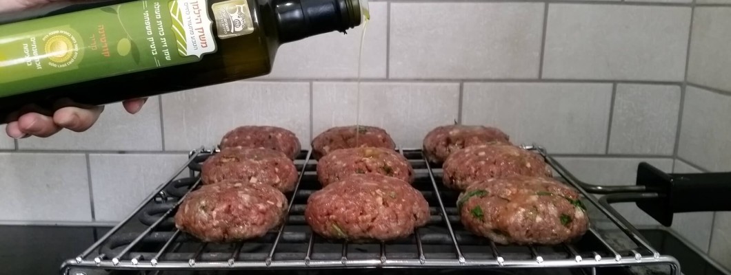 המבורגר עם שמן זית קורטינה